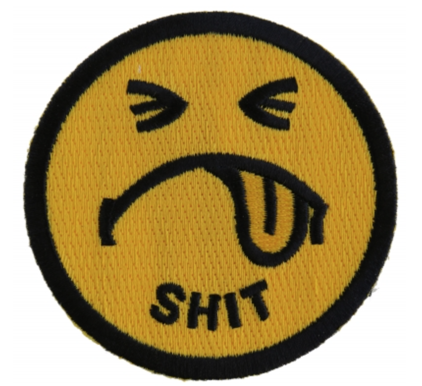 Shit Smiley Face Patch